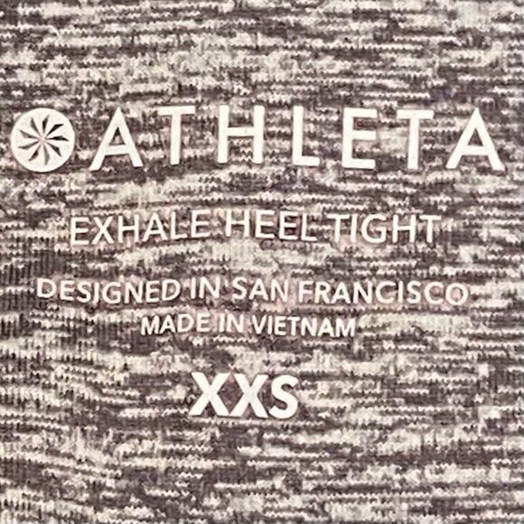 Athleta Exhale Heel Leggings Women XXS Pocket Activewear Athleisure Running Yoga - Picture 4 of 7